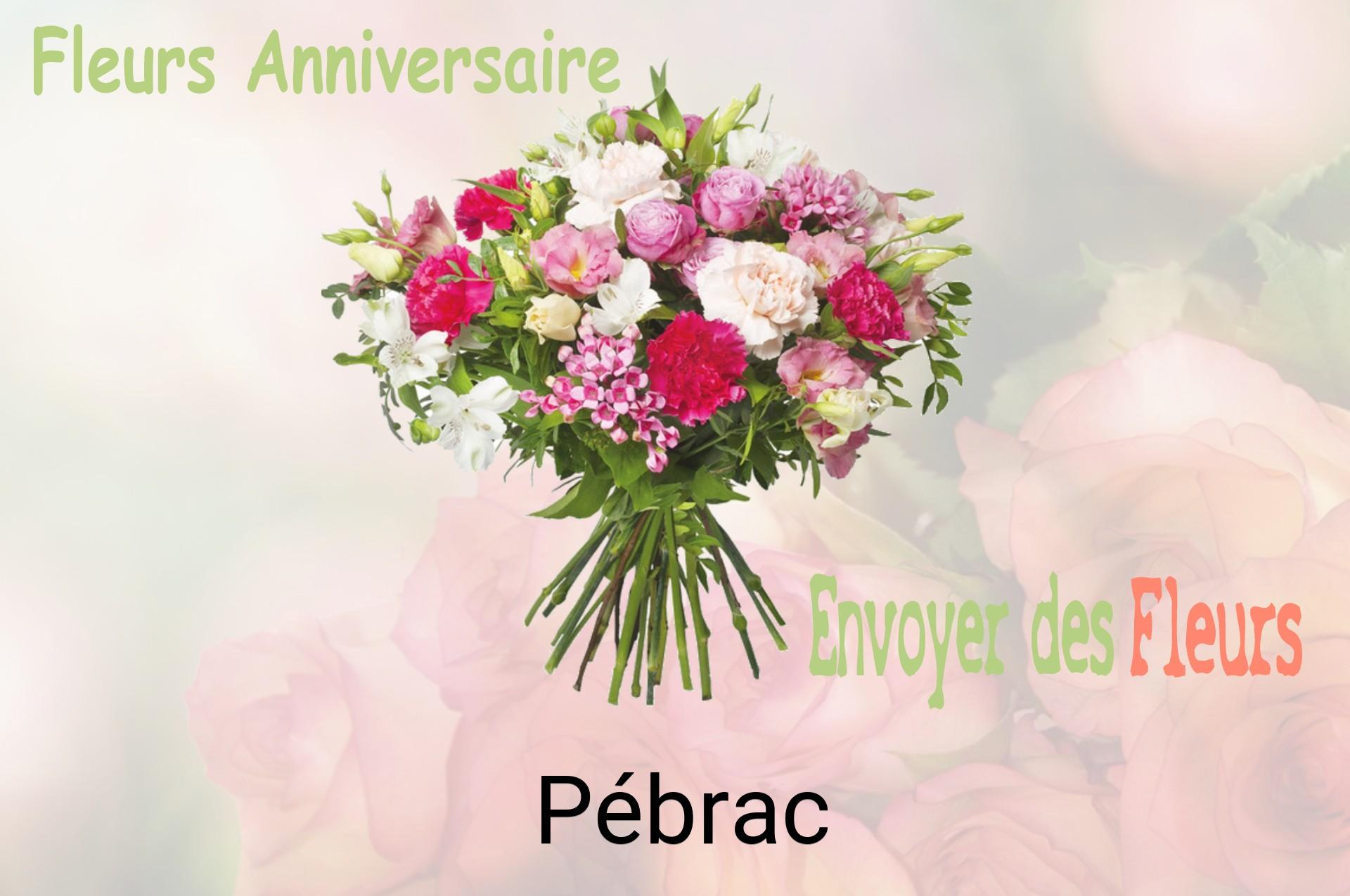 Bouquet de fleurs d’anniversaire livré à Pébrac