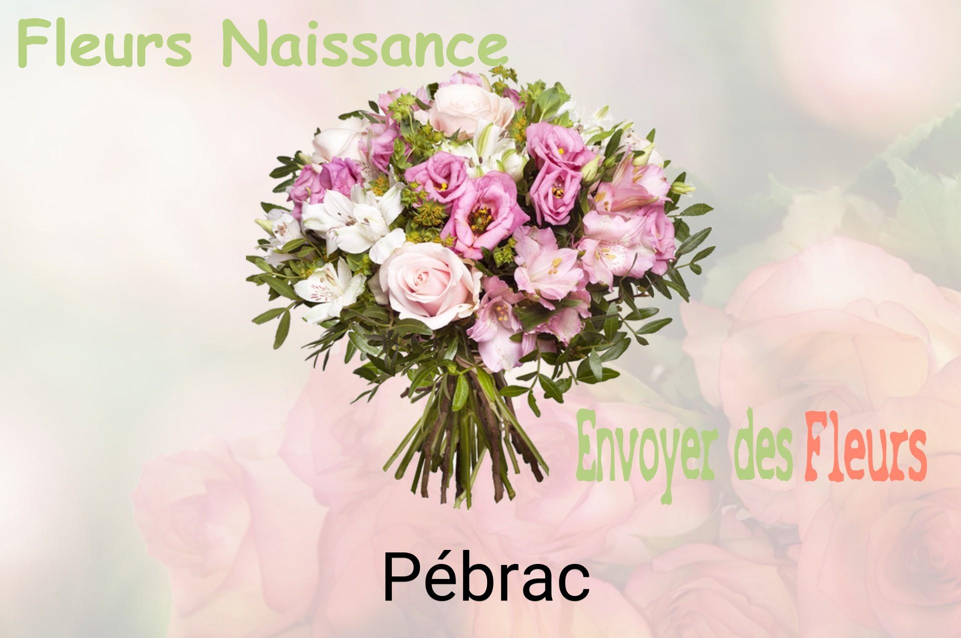 Bouquet de fleurs de naissance livré à Pébrac
